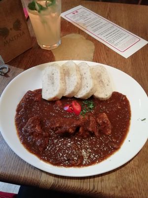 Goulash at Maitrea in Prague