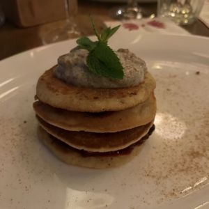 Pancakes. Was not special and will not order again, would not recommend. If you want nice pancakes then I think Cafe Elektric has much better ones.  at Maitrea in Prague