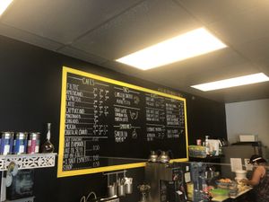 Beverages menu at Cafe Mucho Mucho in Montreal
