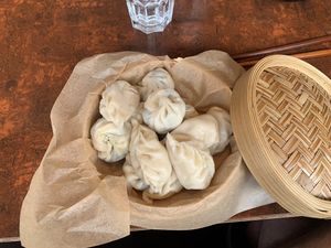 Medium portion of momos  at Tibet Café in Geneva