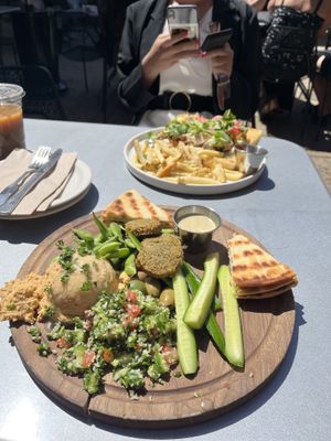 Hummus plate   at Panama 66 in San Diego