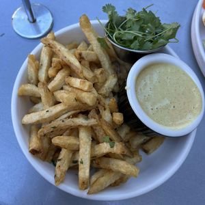 curry fries!  at Panama 66 in San Diego