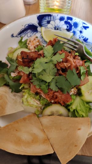 BBQ jackfruit bowl at Greenwoods - Keizersgracht in Amsterdam