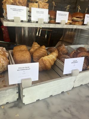 Vegan pastries   at The Flour Pot Bakery in Brighton
