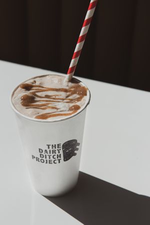 Caramel milkshake at Mimi & Jones in Montreal