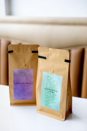 Cafés Venin de vérité et American Dream at Mimi & Jones in Montreal