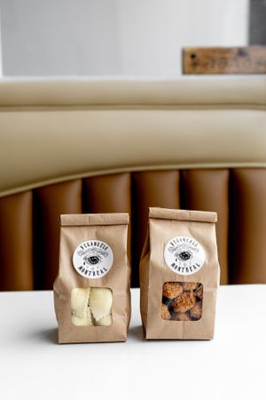 Raviolis et mini croquettes congelés at Mimi & Jones in Montreal