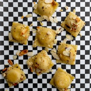 Raviolis at Mimi & Jones in Montreal