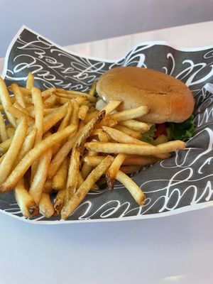Burger Mimi with Fries  at Mimi & Jones in Montreal