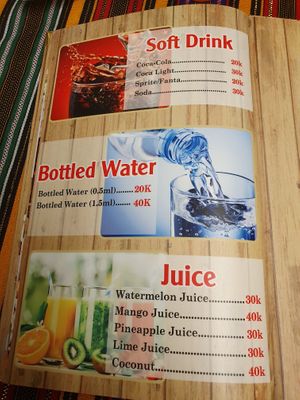 Menu 4 at Sara Ethiopian Restaurant in Ho Chi Minh City