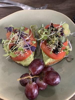avocado toast. just wish they gave you bigger bread! at Forest Greens in Lake Bluff