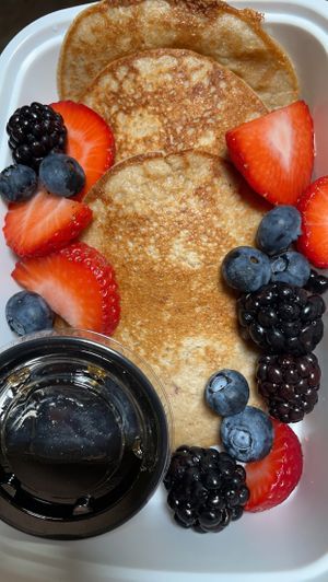 Banana oat pancakes GF  at Vegan Takeout in Deltona