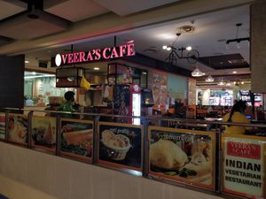Shop front at Veera's Cafe - Bedok Point in East Singapore