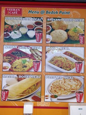 Menu at Veera's Cafe - Bedok Point in East Singapore