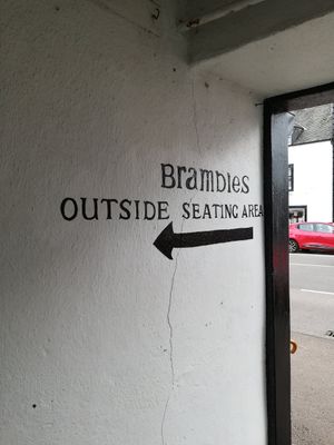 Close to the outside seating are at Brambles in Inveraray