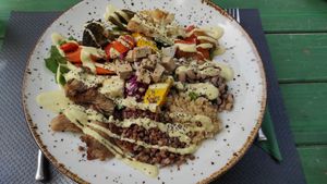One of their buddah bowls at Grön Vegan Yard in Nicosia