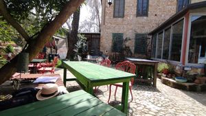 The court at Grön Vegan Yard in Nicosia