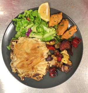 Daily menu vegan home made options at Grön Vegan Yard in Nicosia