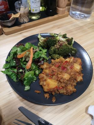 Mousakka at Grön Vegan Yard in Nicosia