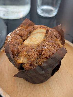 Vegan banana apple cinnamon cupcake at Fruit Tree Coffee Shop in Koh Lanta
