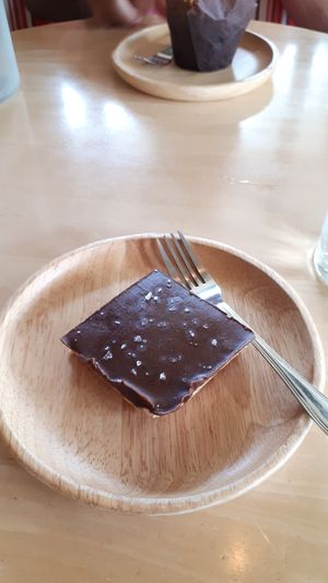 Choclate peanut butter bar at Fruit Tree Coffee Shop in Koh Lanta