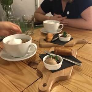 Mushroom soup - vegetarian at Jāņoga in Cesis