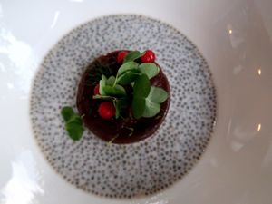 Nut cake in chia lake. at Jāņoga in Cesis