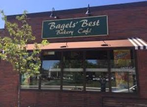 Storefront  at Bagel's Best in Needham