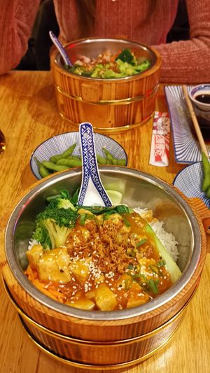 Vegan rice with tofu at Xu Noodles in Eindhoven