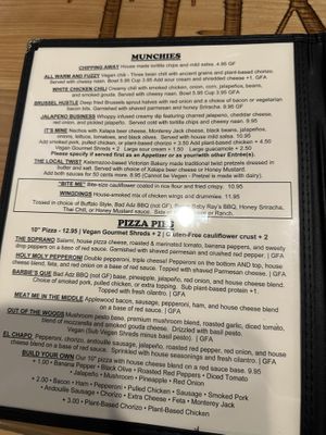 Menu  at One Well Brewing in Kalamazoo