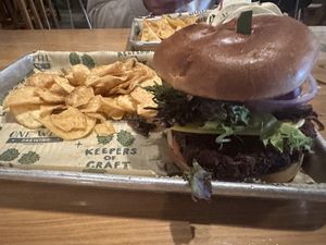 Burger   at One Well Brewing in Kalamazoo