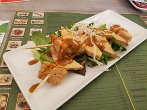 Tofu Satay at SU in Klagenfurt