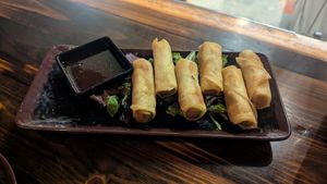 Veggie spring rolls at SoSoBa in Flagstaff