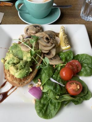 Vegan option. No substitute for taken off eggs and feta. Still same price at $16.  at The Barn on Flaxton in Sunshine Coast