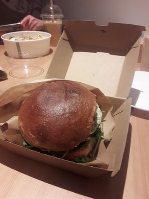 Green Monster burger at Avocado Spot in Gdansk