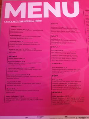Food Menu at Avocado Spot in Gdansk
