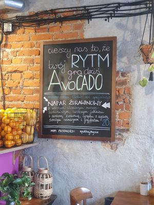 WiFi password spotkajmysie at Avocado Spot in Gdansk