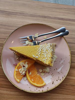 Mango Lassi cake at Avocado Spot in Gdansk