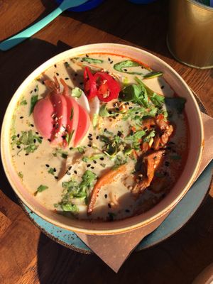 Tom Kha soup at Avocado Spot in Gdansk