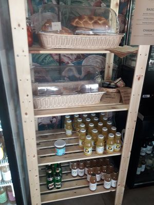 Drinks and bread at Avocado Spot in Gdansk