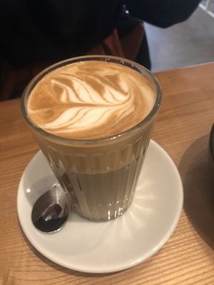 Latte   at Fauna & Flora in Lisbon