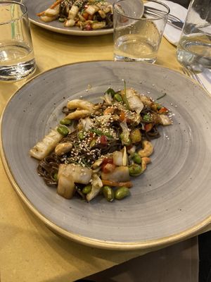 Soba noodles (we shared one portion) at Aromaticus - Trastevere in Rome
