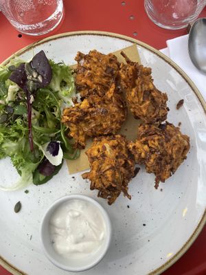 Fried pankora #Veganuary at Aromaticus - Trastevere in Rome