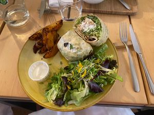 Caesar tempeh wrap  at Aromaticus - Trastevere in Rome