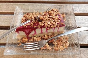 Cheese cake at Aromaticus - Trastevere in Rome
