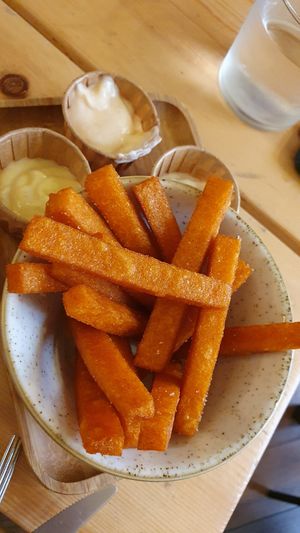 Polenta sticks at Aromaticus - Trastevere in Rome