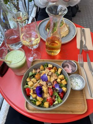 Tempeh Caesar Salad at Aromaticus - Trastevere in Rome