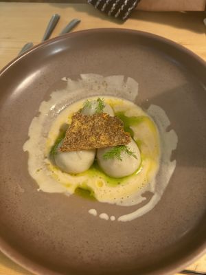 seasonal savory mochi   at Aromaticus - Trastevere in Rome