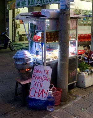 Food Stall at Banh Mi Chay Stall in Can Tho