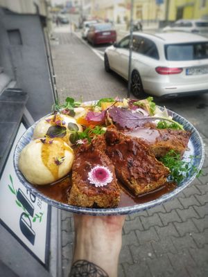 vegetable roast at Planta Bistro in Poznan